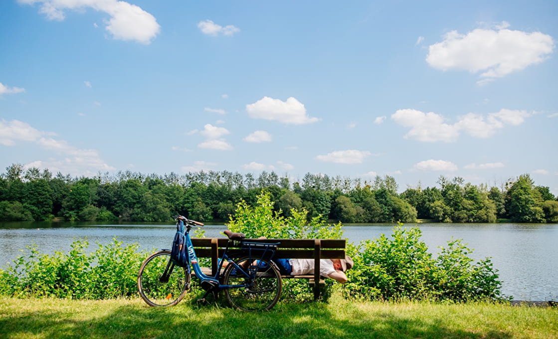 Une pause nature à l'étang de Betineuc lors de votre cisrcuit à vélo au Pays des Faluns